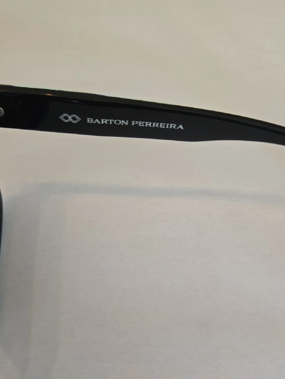 Barton Perreira Black Frame Sunglasses with Brown Lenses